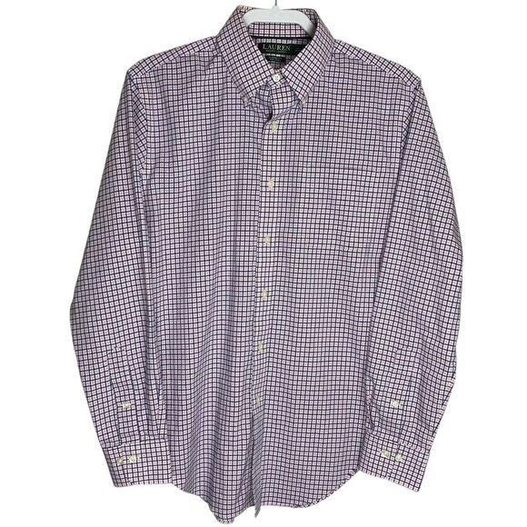 Ralph Lauren Dress Shirt Mens 15.5 34/35 Button Down Non Iron Preppy L/S LRL - Picture 2 of 15